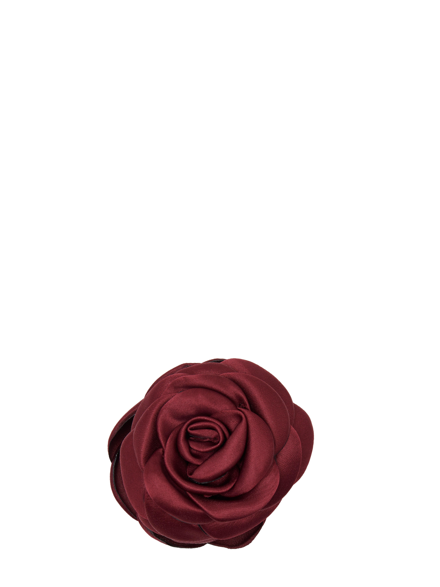 Small Satin Rose Claw, Dark Red