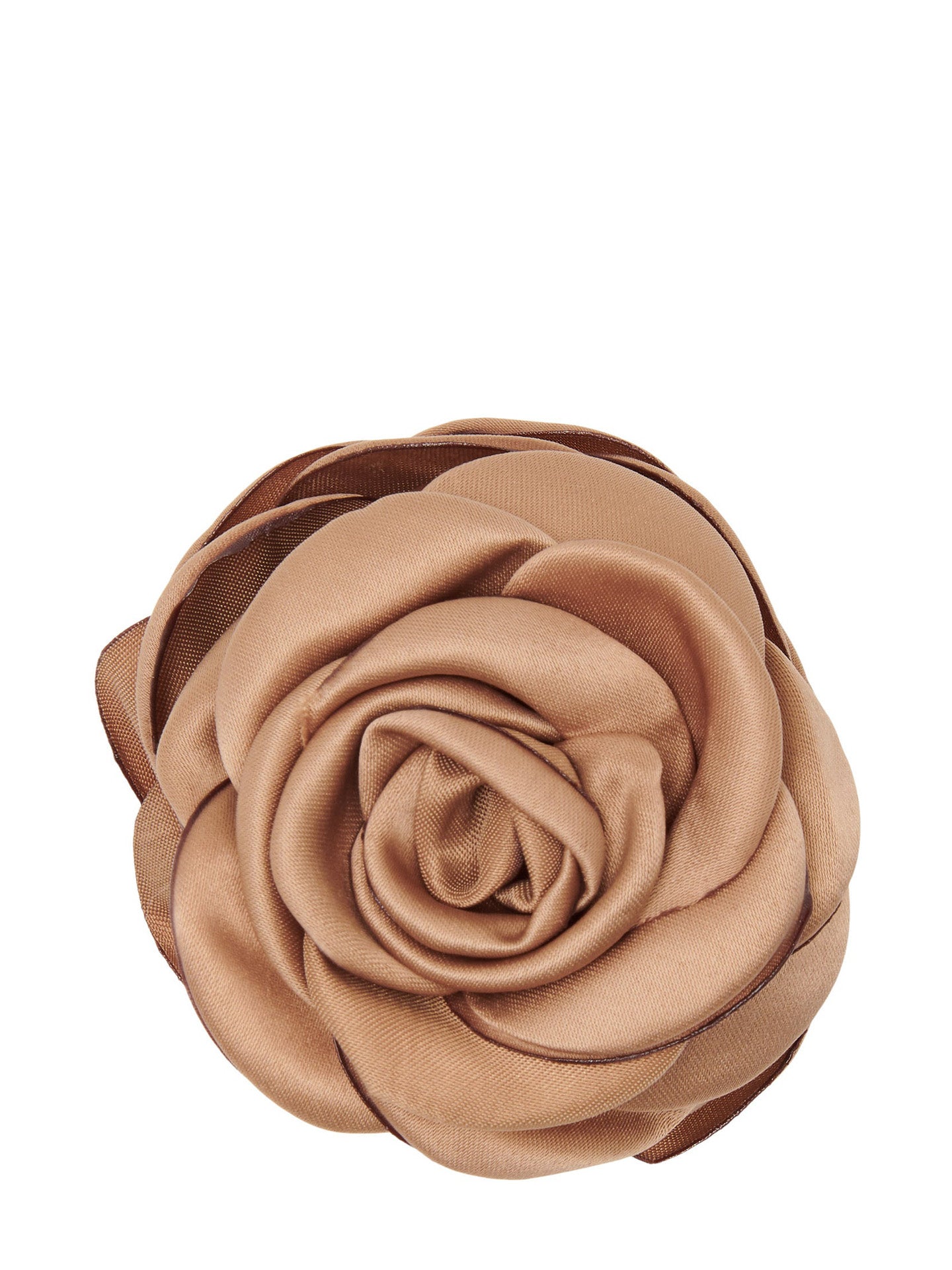 Small Satin Rose Claw, Latte