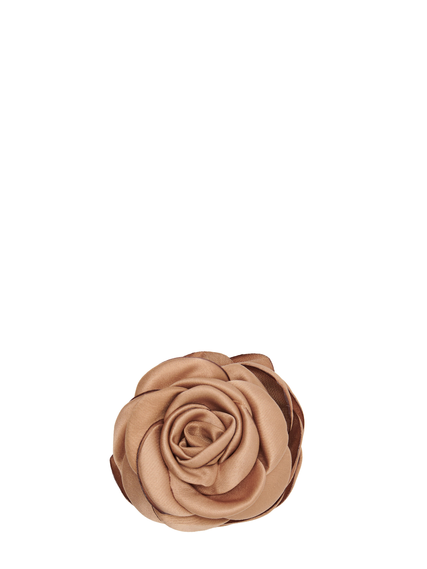 Small Satin Rose Claw, Latte