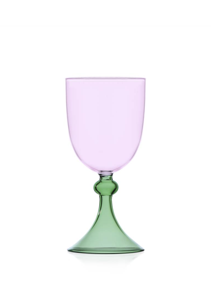 Pink/green goblet, Tamigi collection