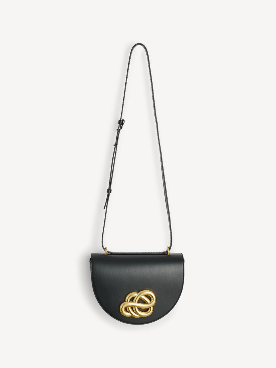 Cebella scribble motif leather bag, black