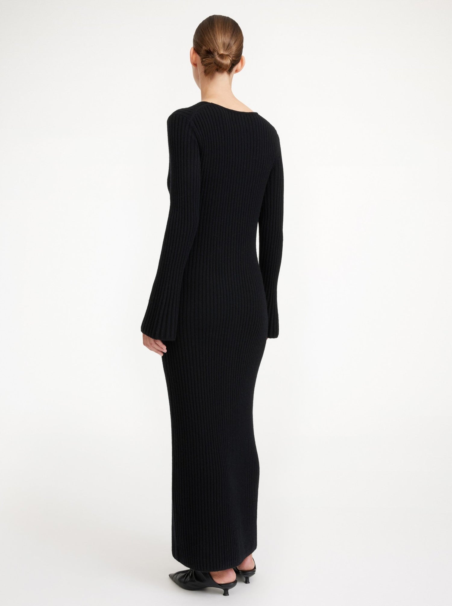 COLEA wool dress, black