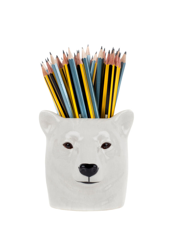 Polar bear pencil pot