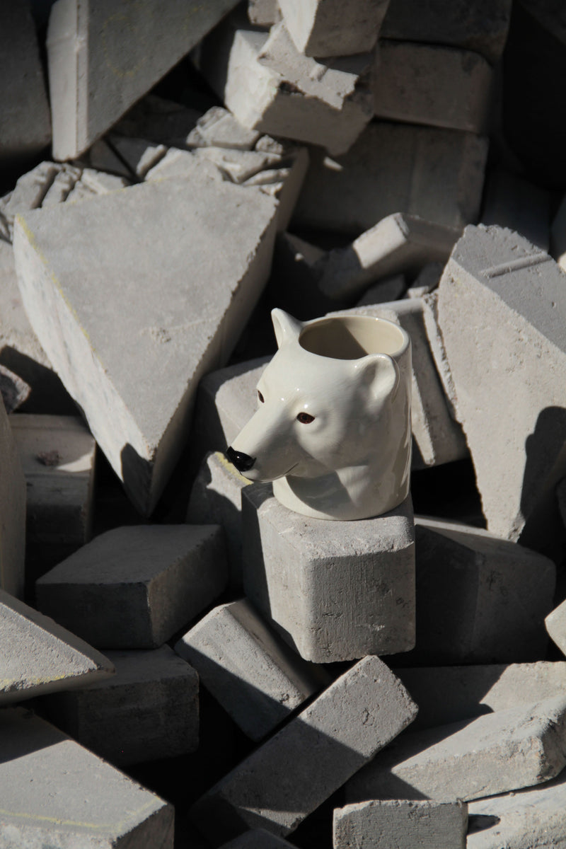 Polar bear pencil pot