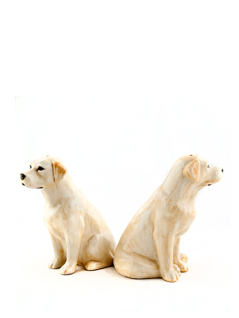Yellow Labrador salt and pepper shakers