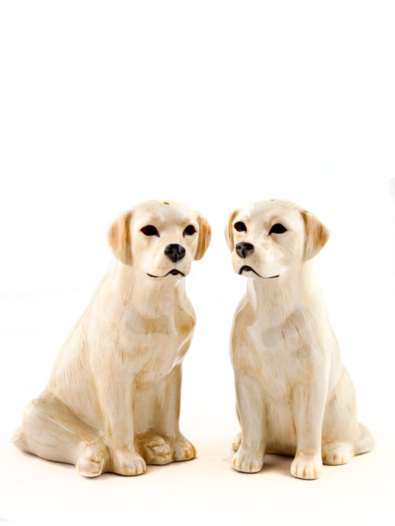 Yellow Labrador salt and pepper shakers