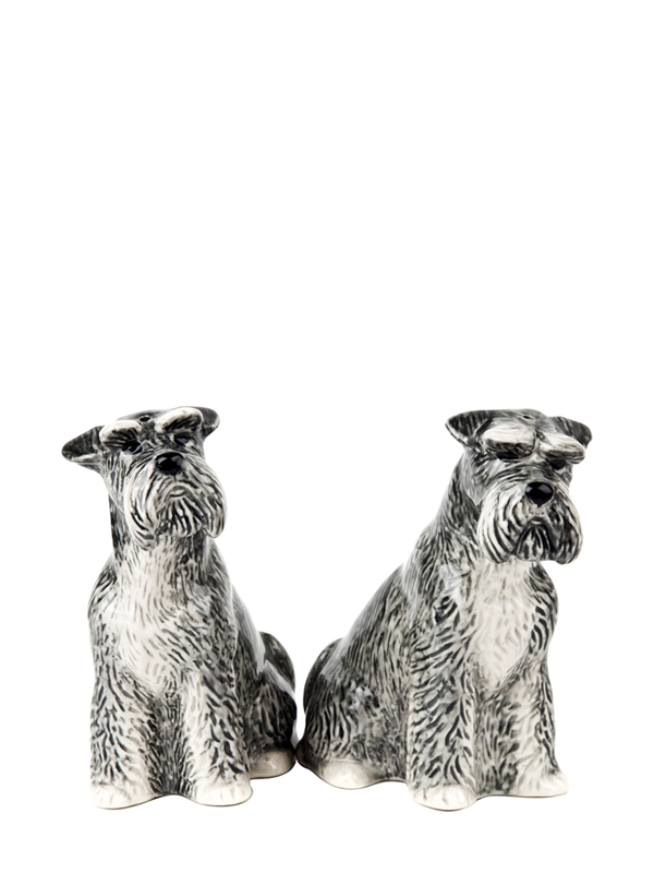 Schnauzer salt and pepper shakers