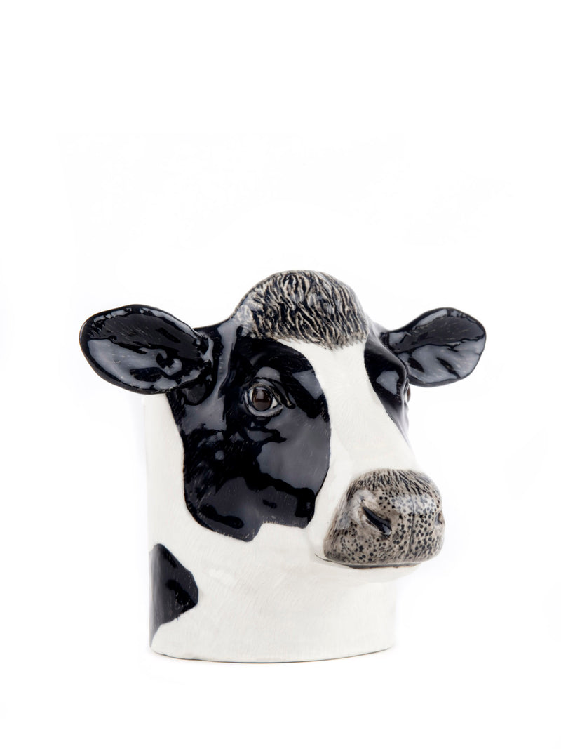 Friesian cow pencil pot