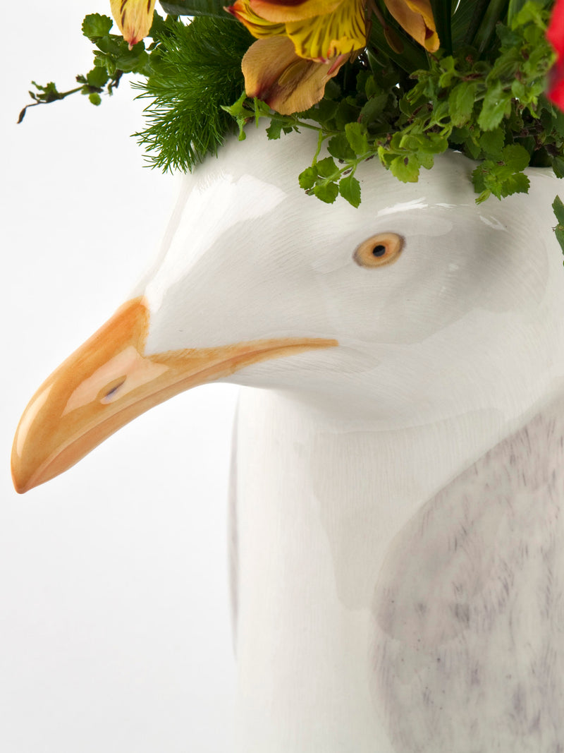 Herring Gull flower vase, large
