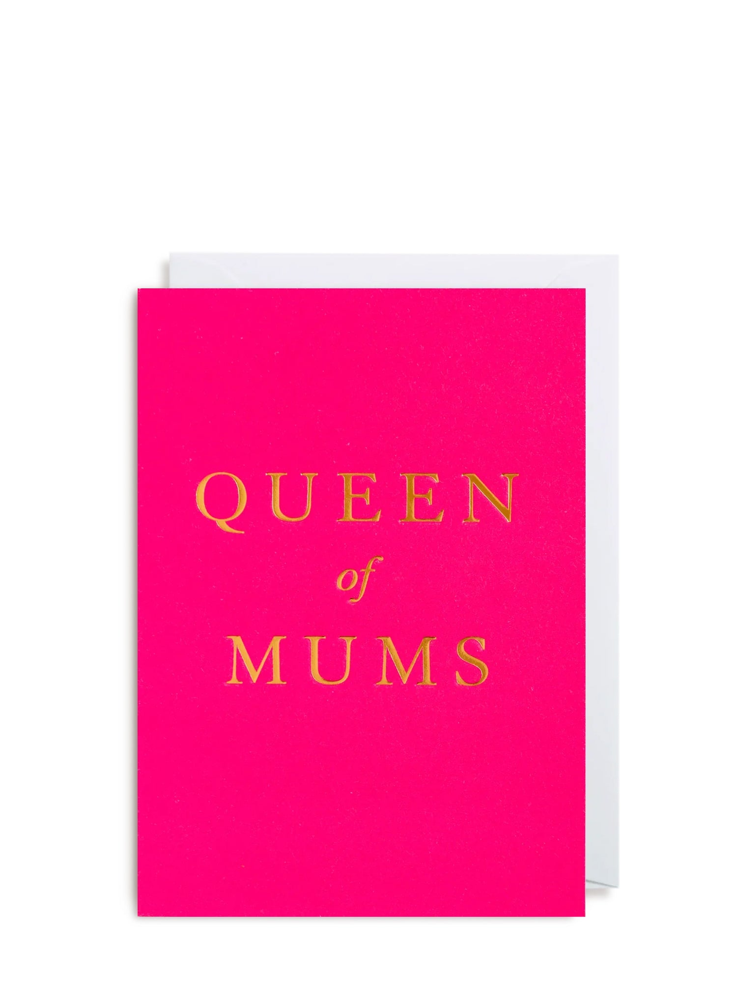 Queen of Mums Hot Pink Mother's Day Card