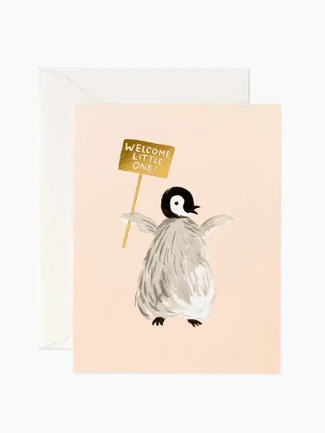 Welcome Penquin card