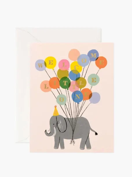 Welcome Elephant - greeting card