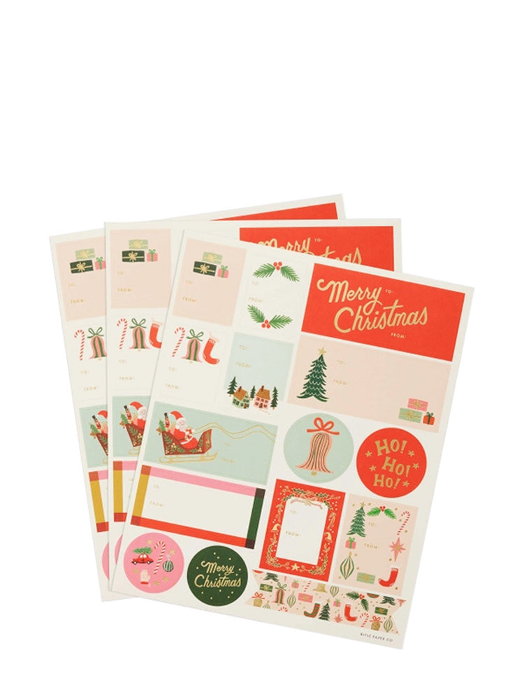 Deck the halls Gift Stickers