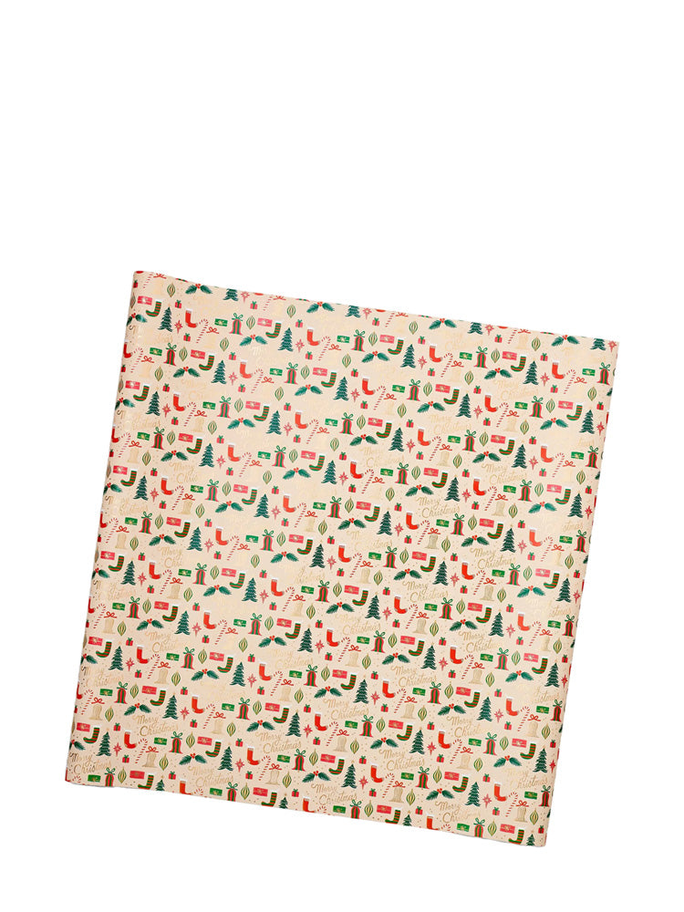 'Deck the Halls' gift wrap roll (2,44m) no