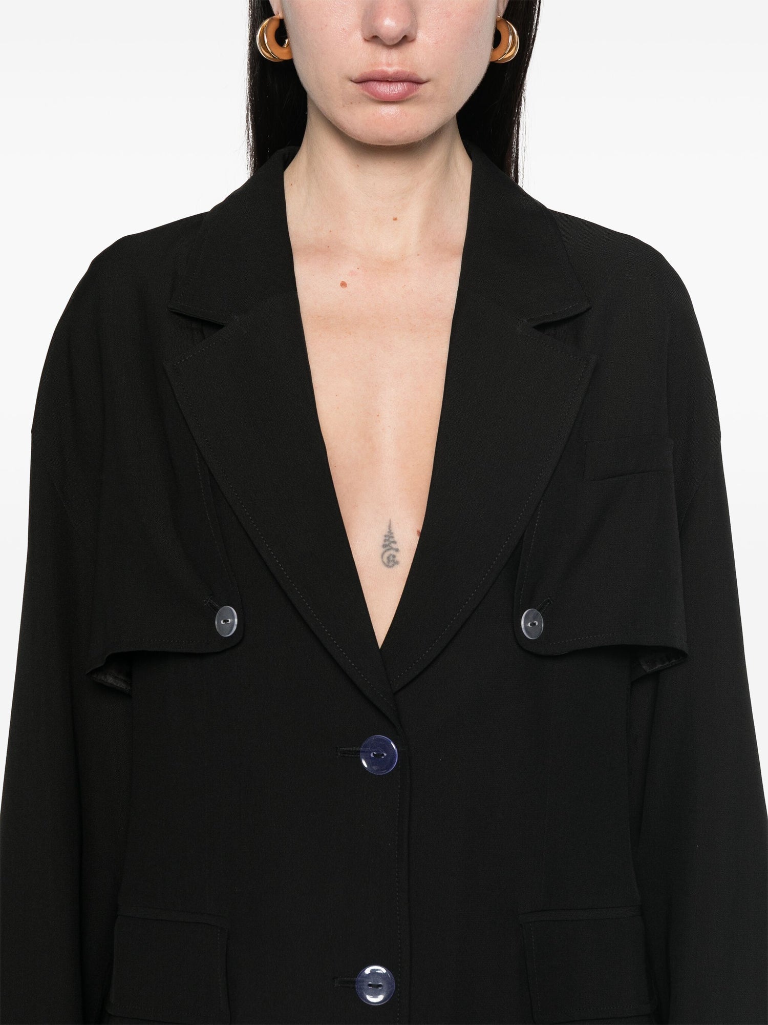 CONVERTIBLE BLAZER, black