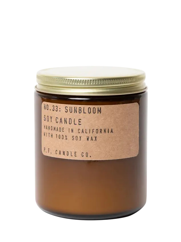 Sunbloom - scented soy candle, standard size