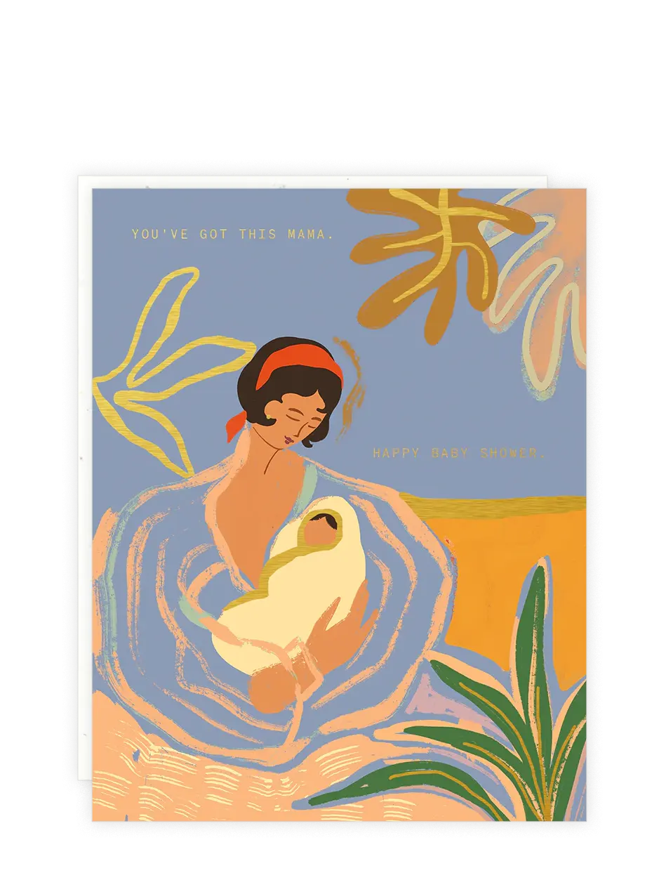 Mama Baby Shower Card