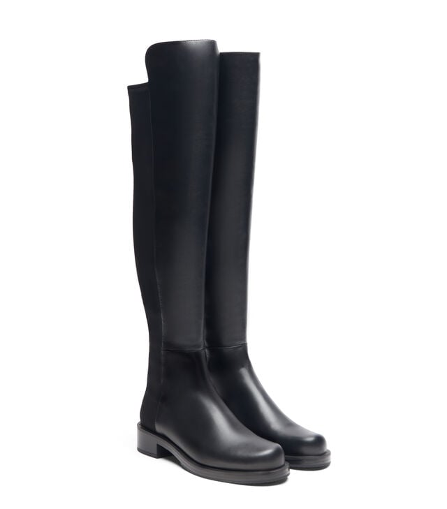 5050 Bold 35mm leather boot, black