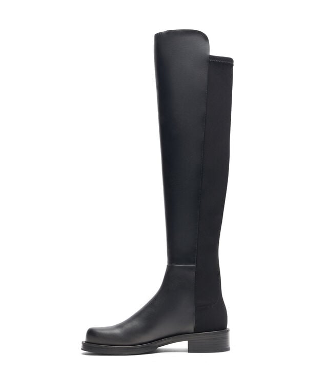 5050 Bold 35mm leather boot, black