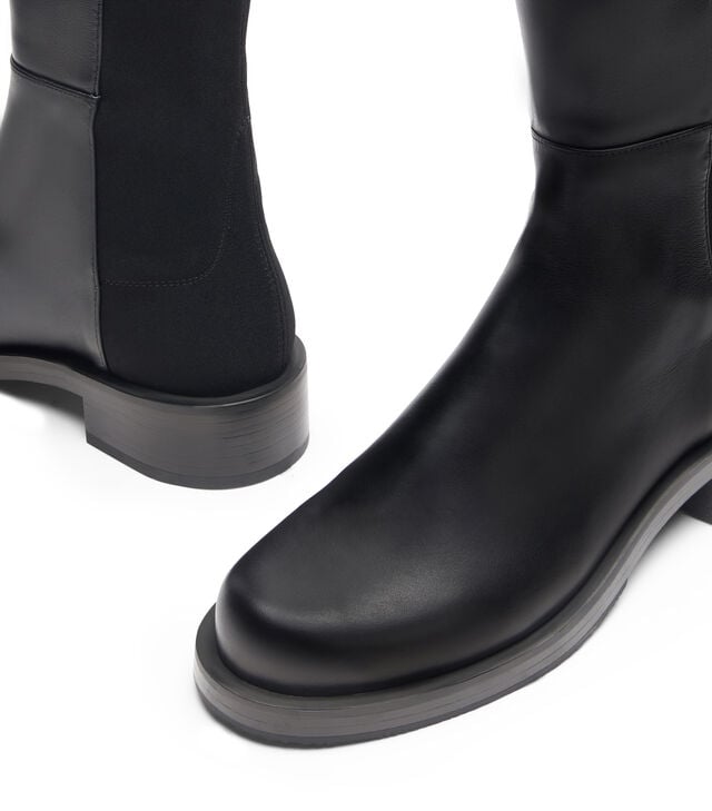 5050 Bold 35mm leather boot, black