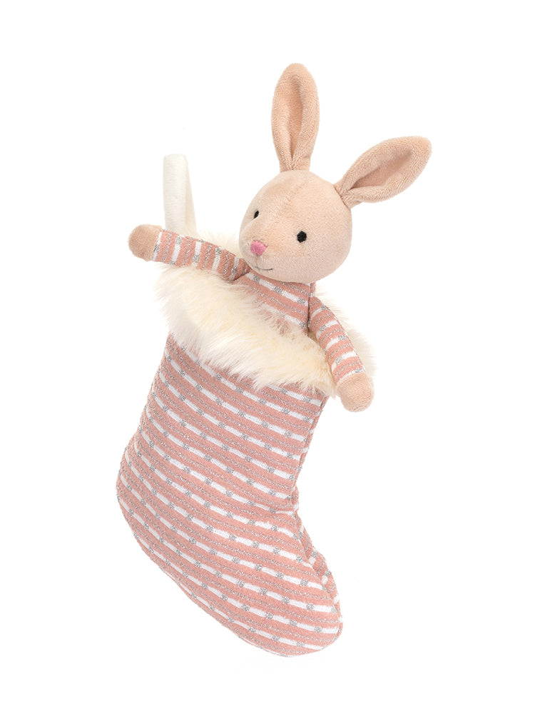 Shimmer Stocking Bunny, blush (20 cm)