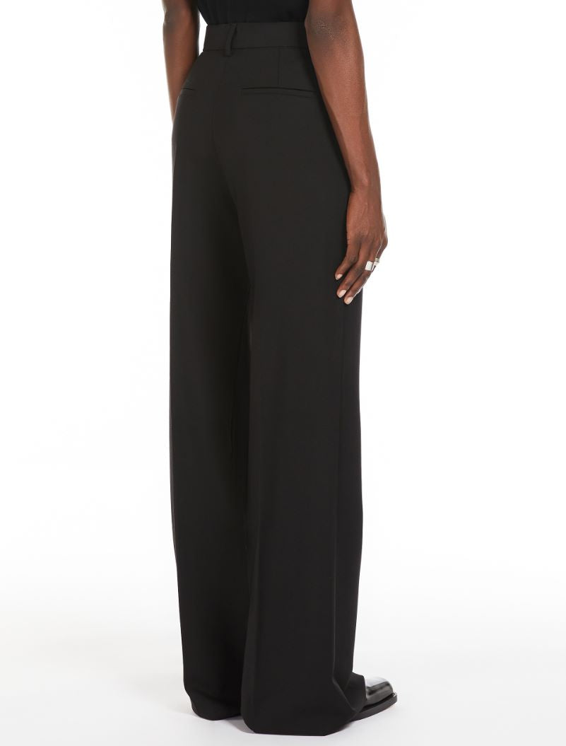 Oxalis wool trousers, black