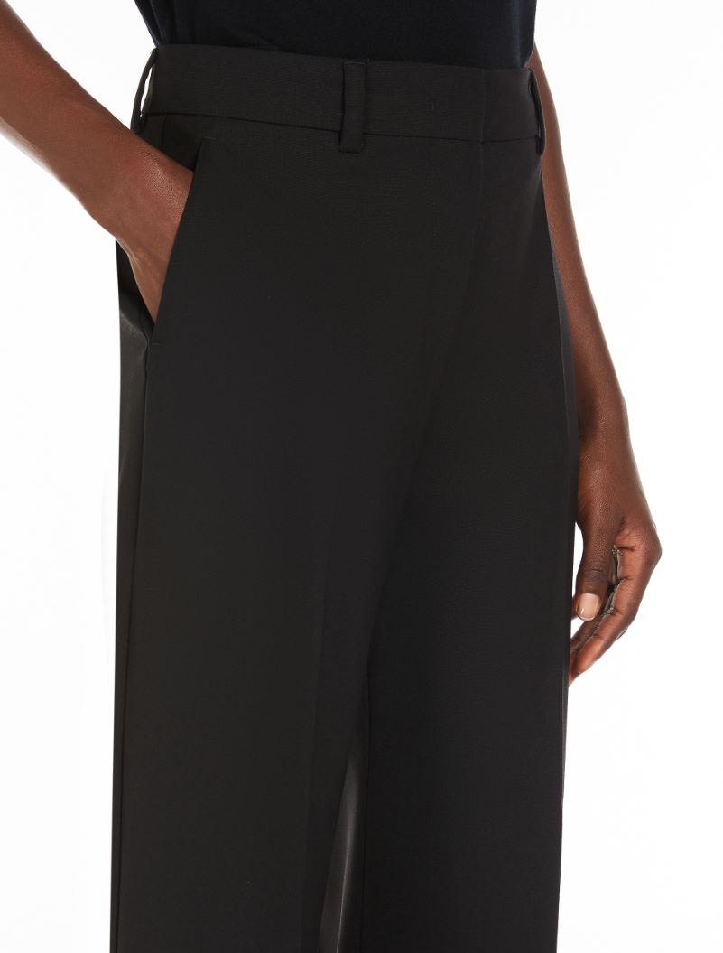 Oxalis wool trousers, black