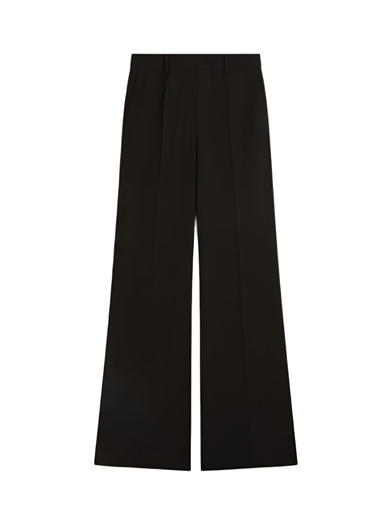 Oxalis wool trousers, black