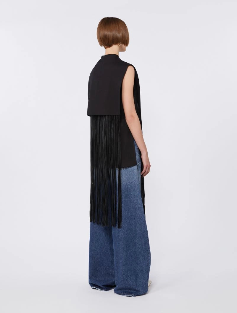 Soraia sleeveless top, black