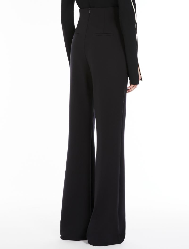 Olea jersey high-waisted trousers, black