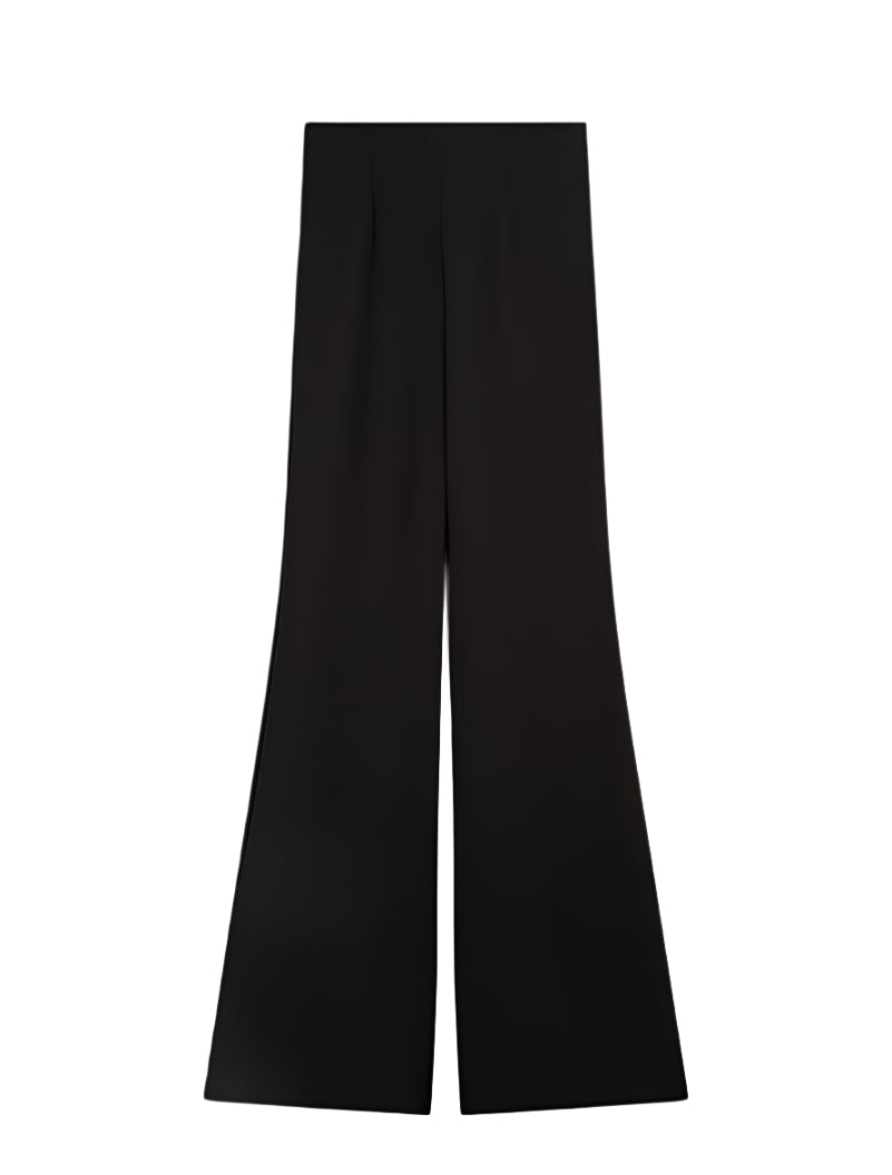 Olea jersey high-waisted trousers, black