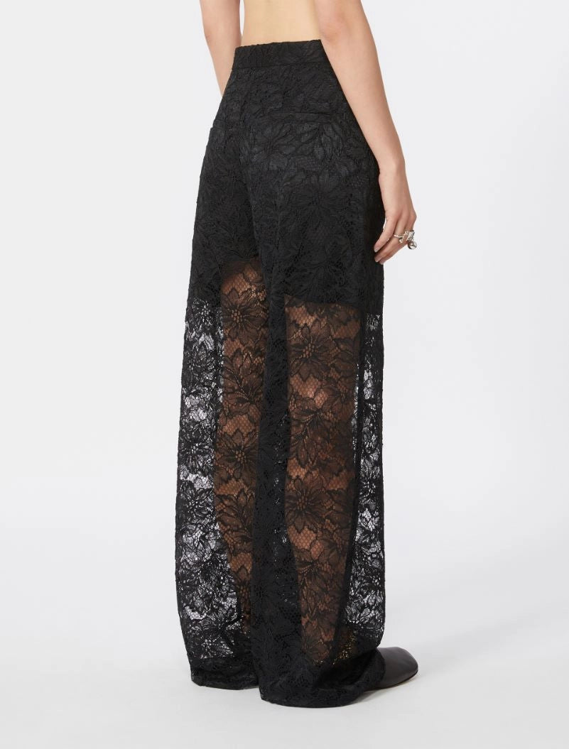 Afoso lace trousers, black