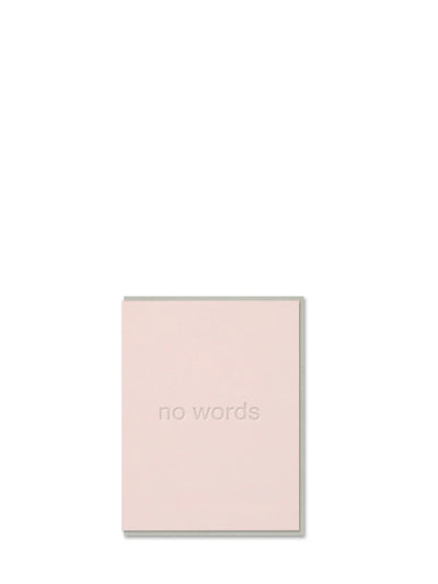 No words, sympathy card