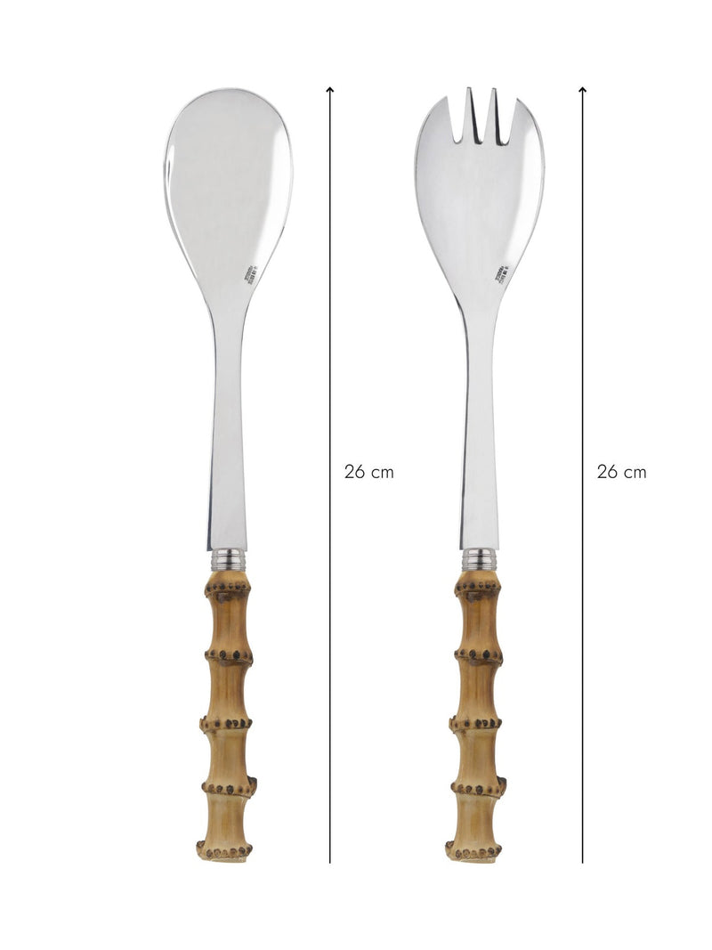 Panda bamboo salad servers