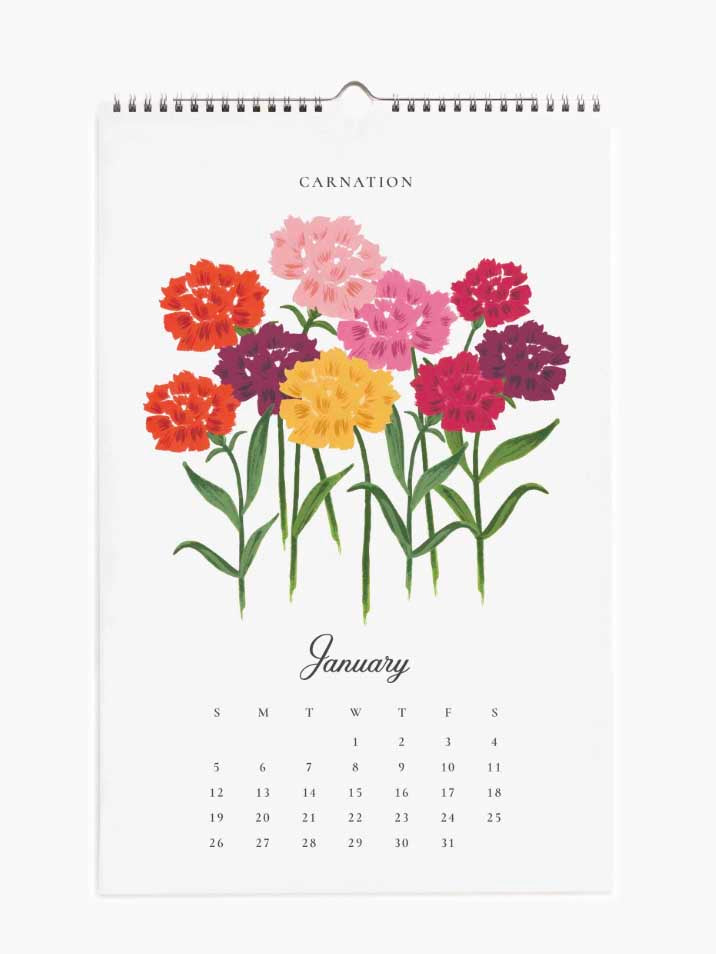 Say It with Flowers 2025 Wall Calendar