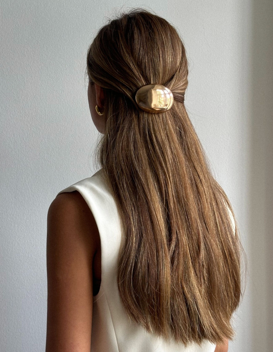 Liora barette, silver or golden