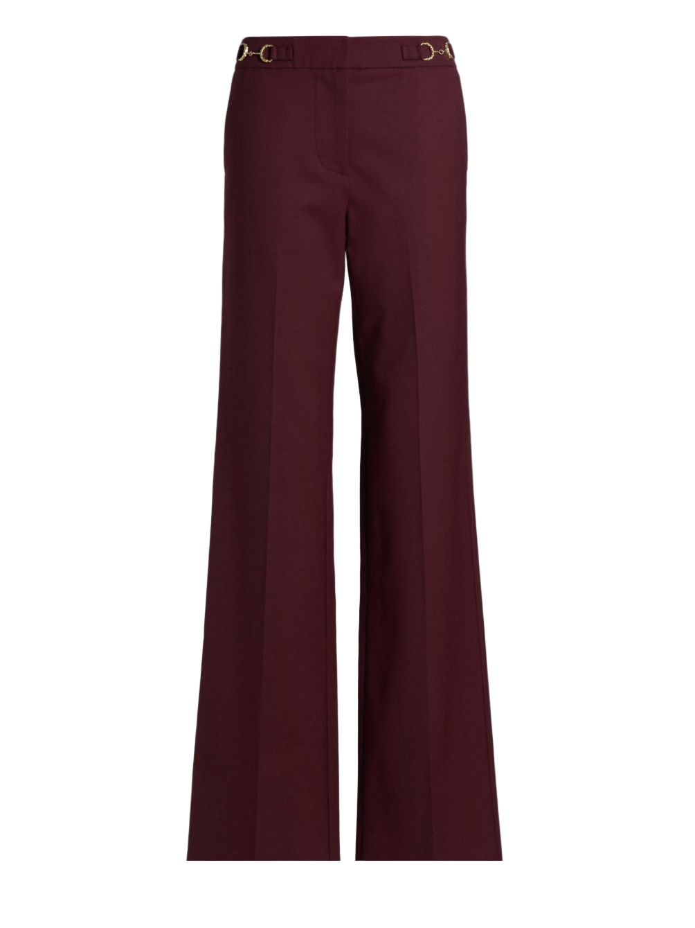 Quartier mid-rise trousers, bordeaux