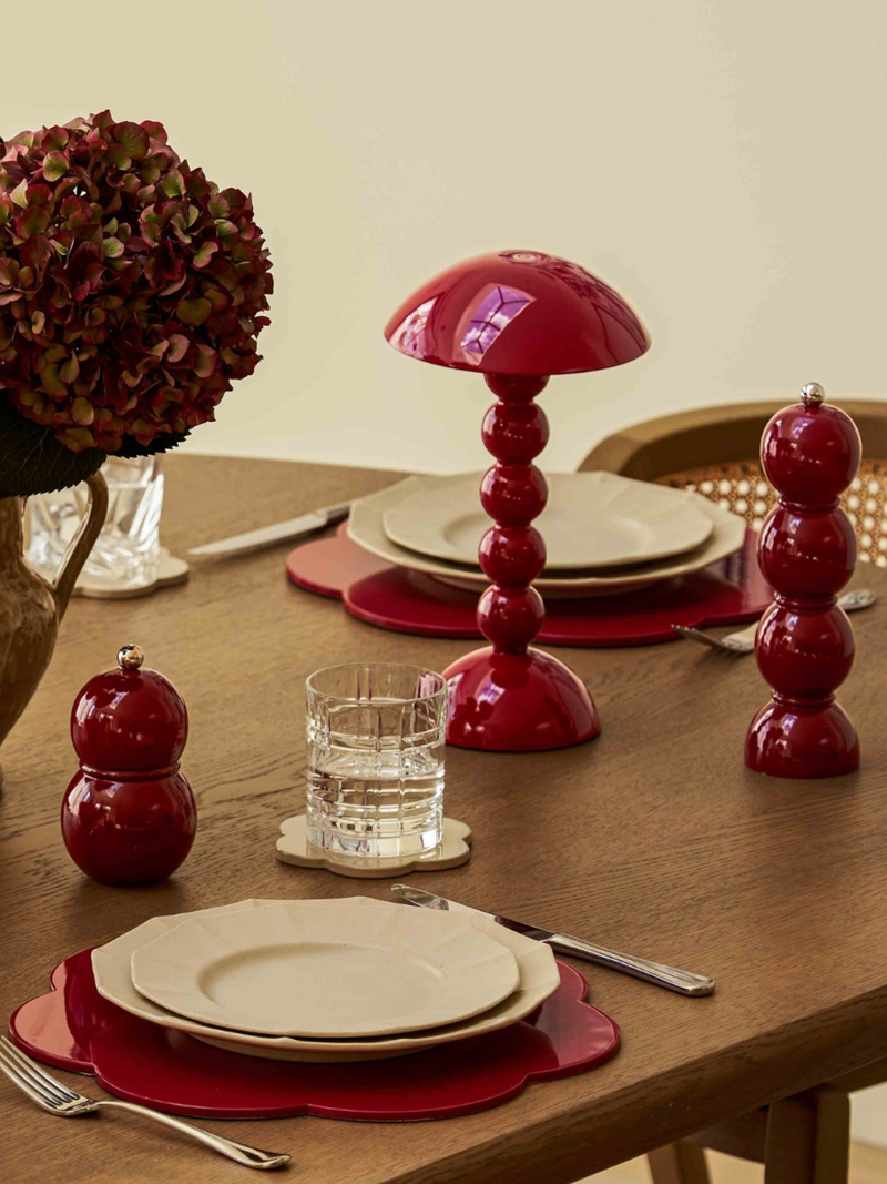 Bobbin salt & pepper mill, cherry (24cm)