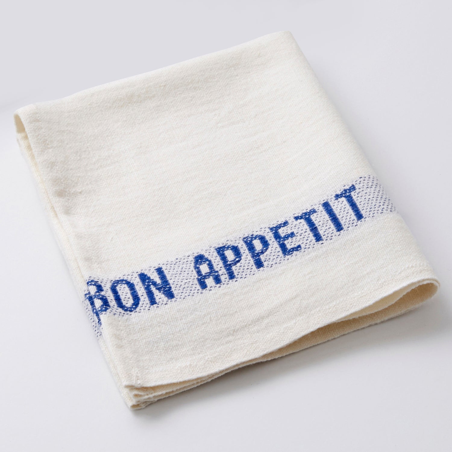 Placemat Bon Appetit, white & blue