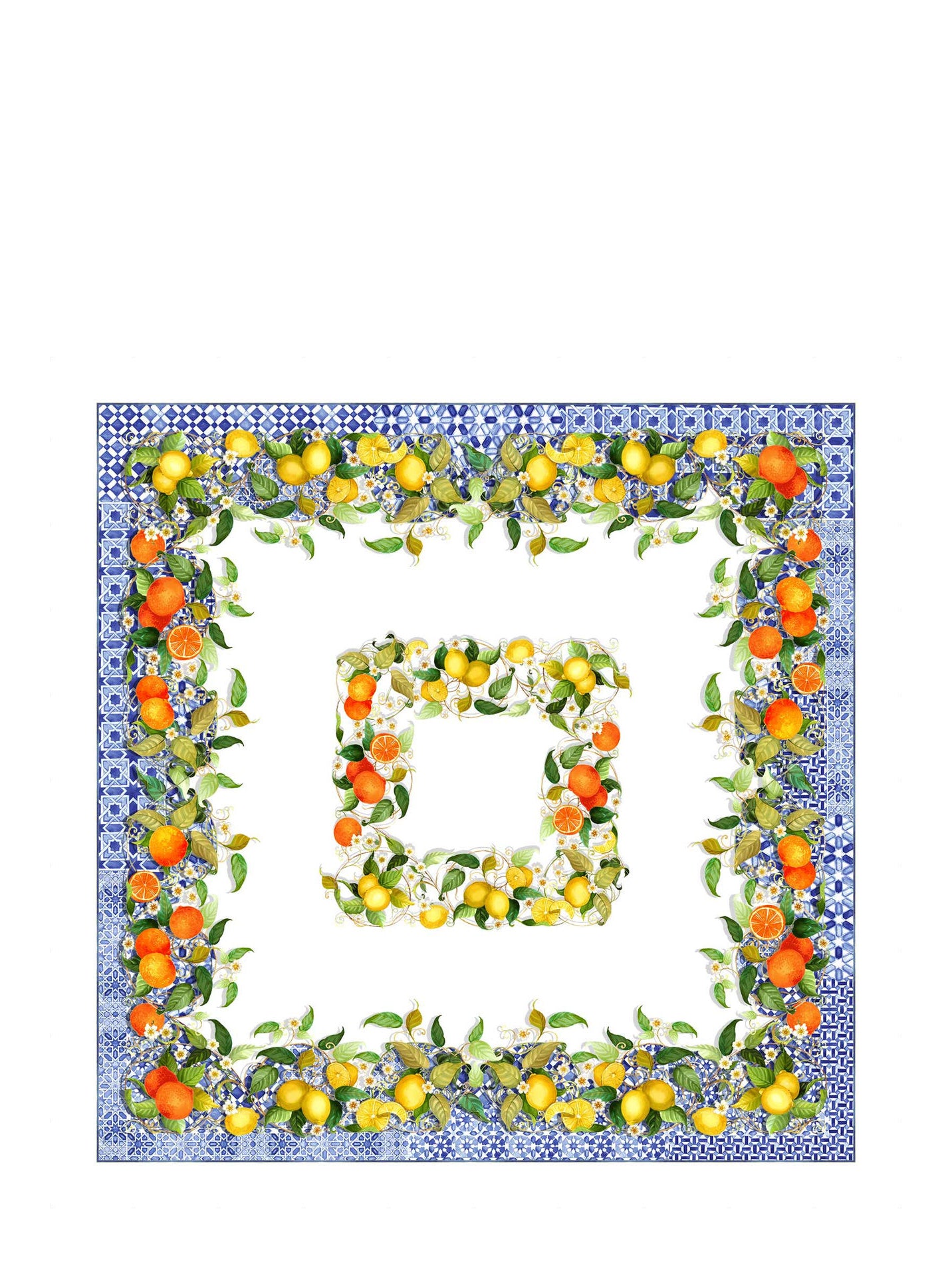 Sevillana square linen tablecloth (170x170cm)