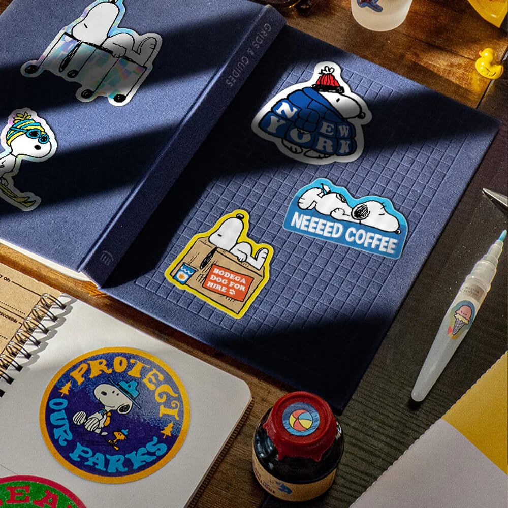 Need Coffee by Peanuts (Summer) die cut sticker