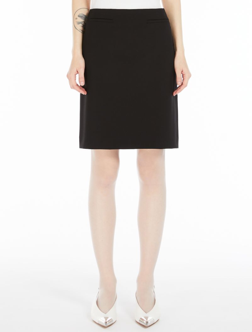 LUIGIA wool skirt, black