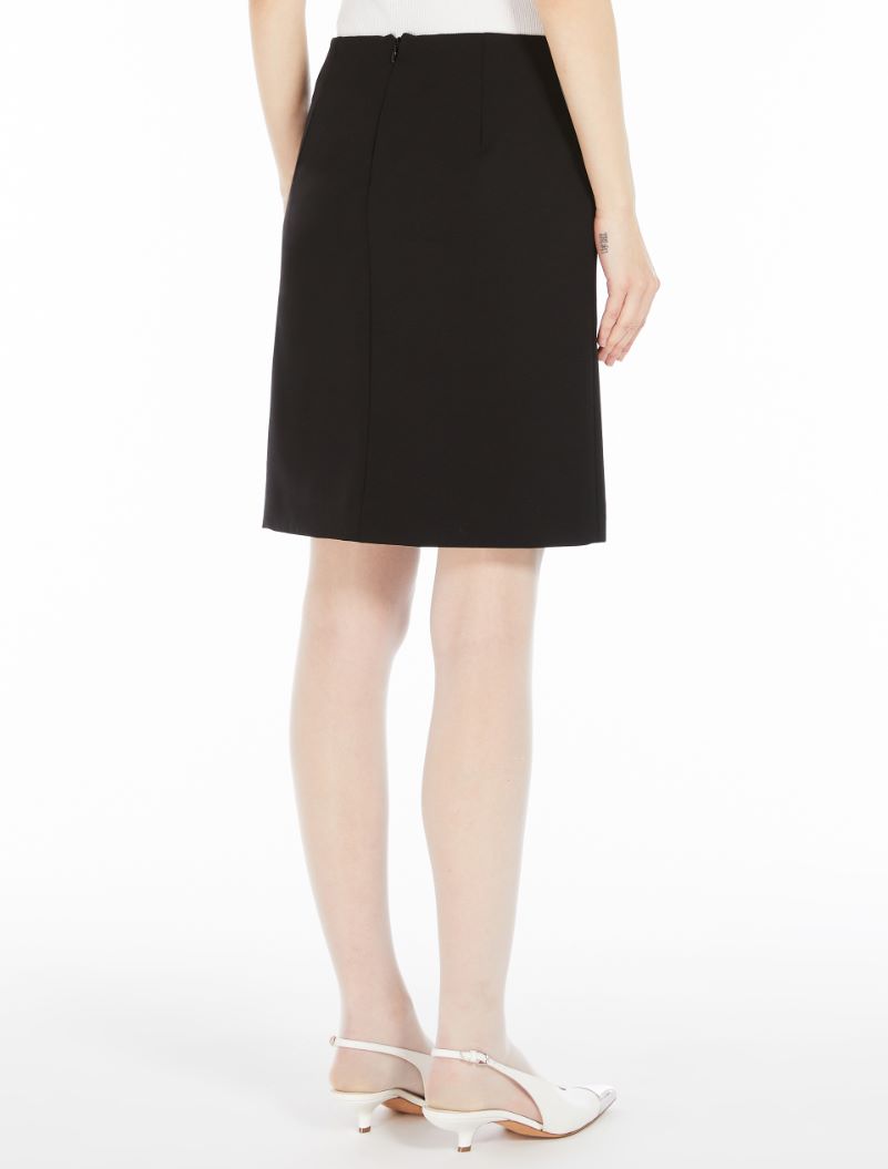 LUIGIA wool skirt, black