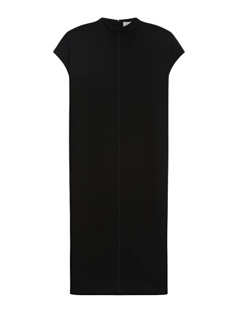 Lora sleeveless jersey dress, black