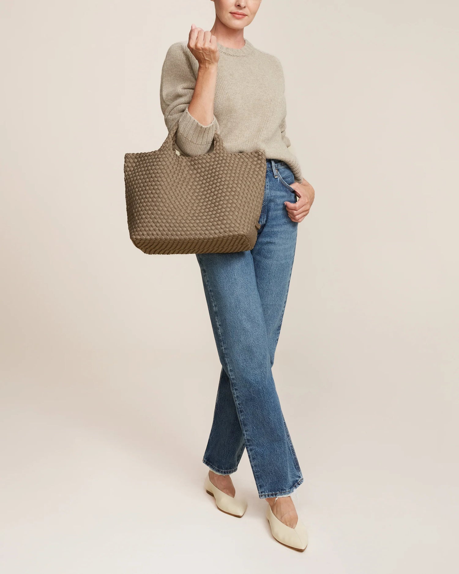 St Barths Medium Tote, cashmere