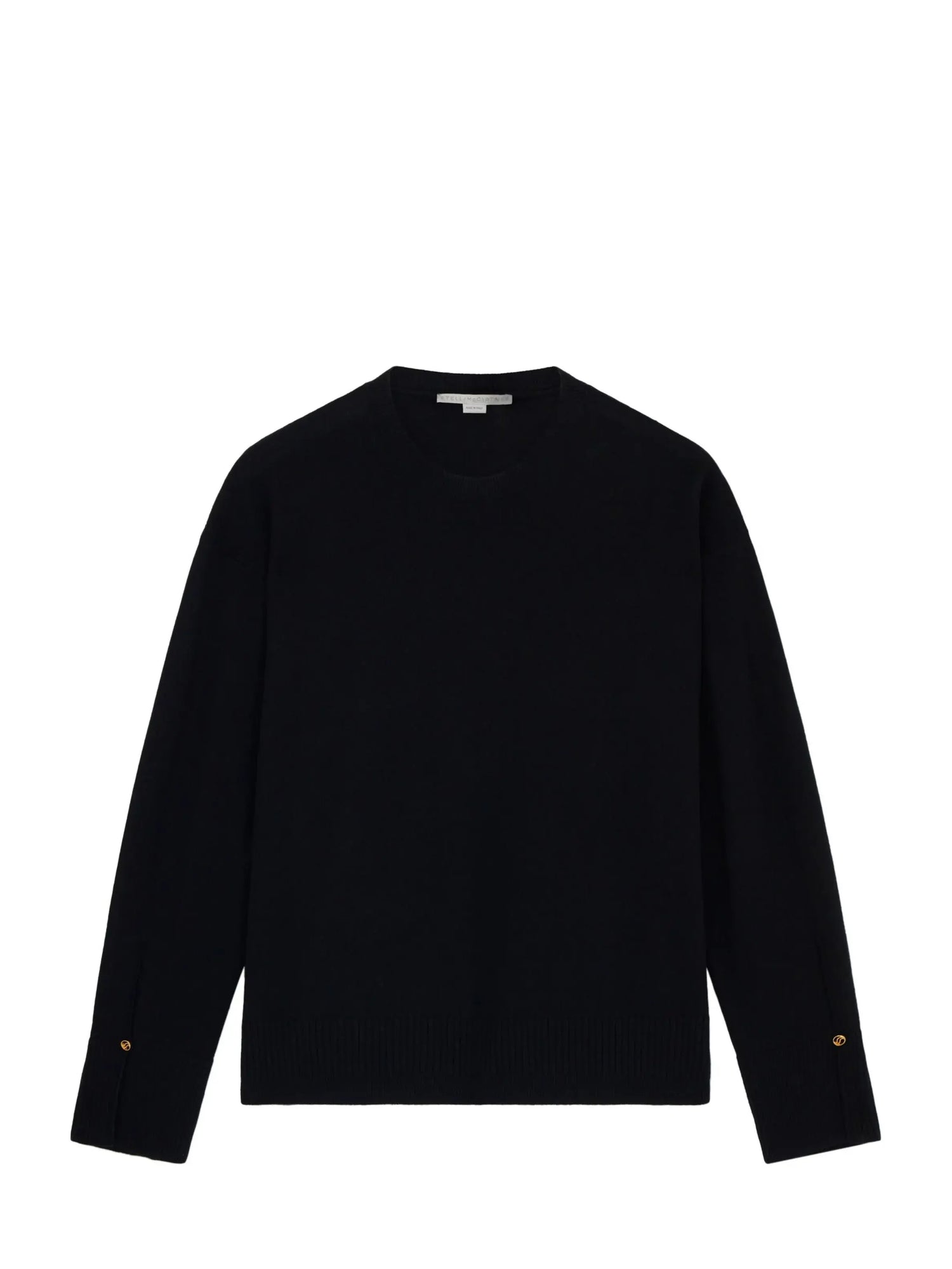 Iconics Split Cuff Merinoi Jumper, black