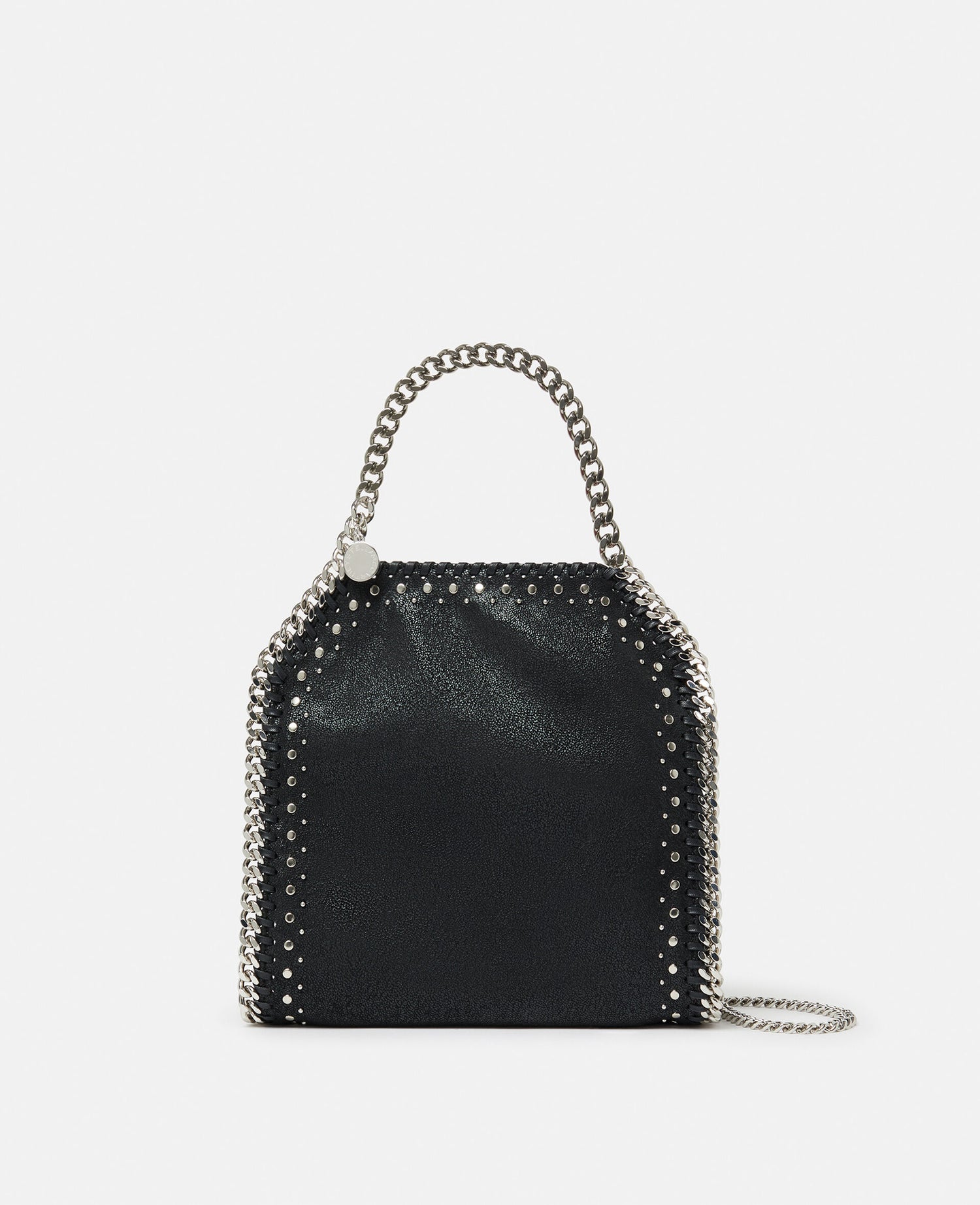 Mini Falabella Tote Eco Shaggy Deer W/Studs, black