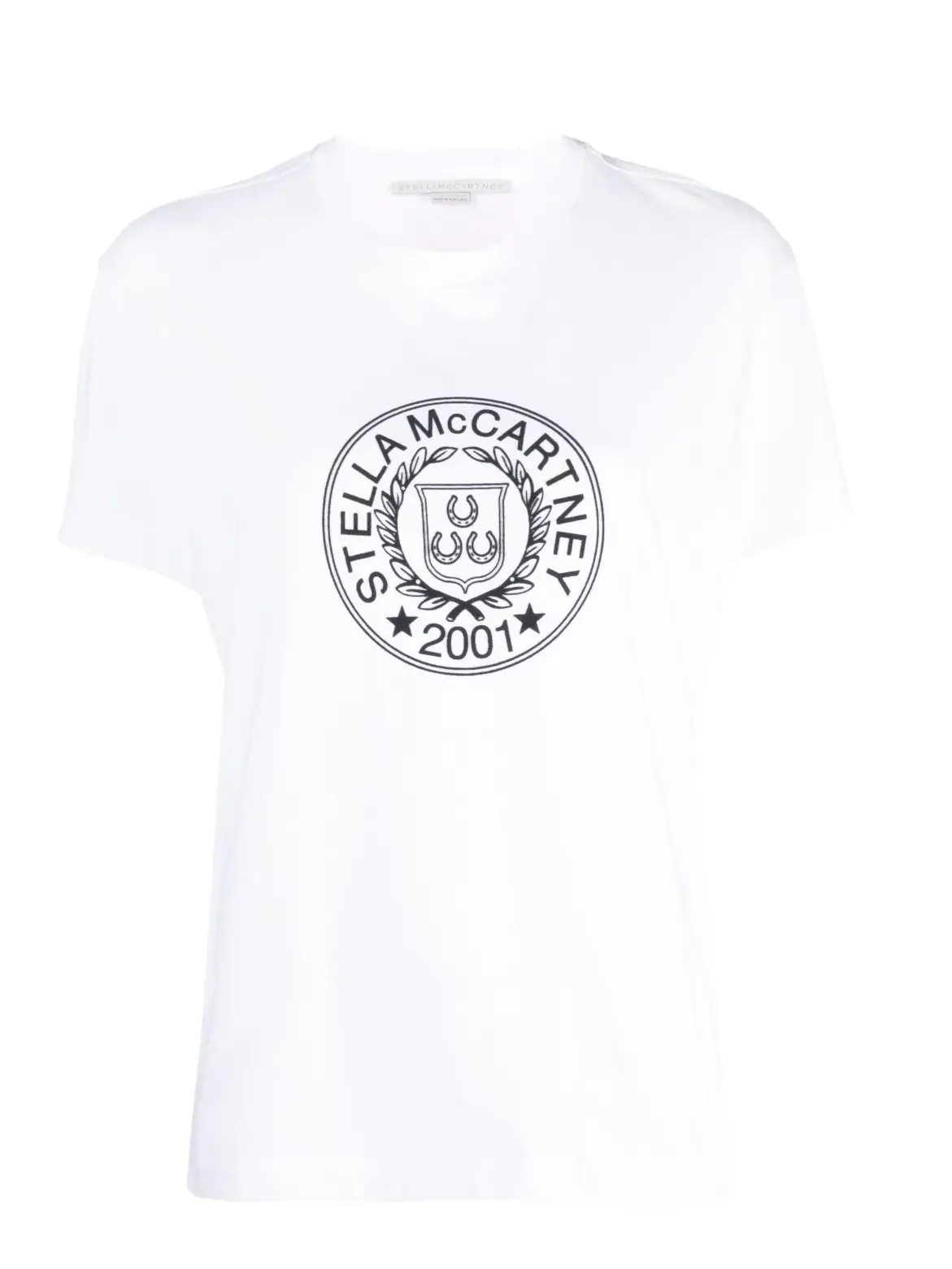 Stella McCartney: White logo t-shirt. Style 6J02413SPY35.