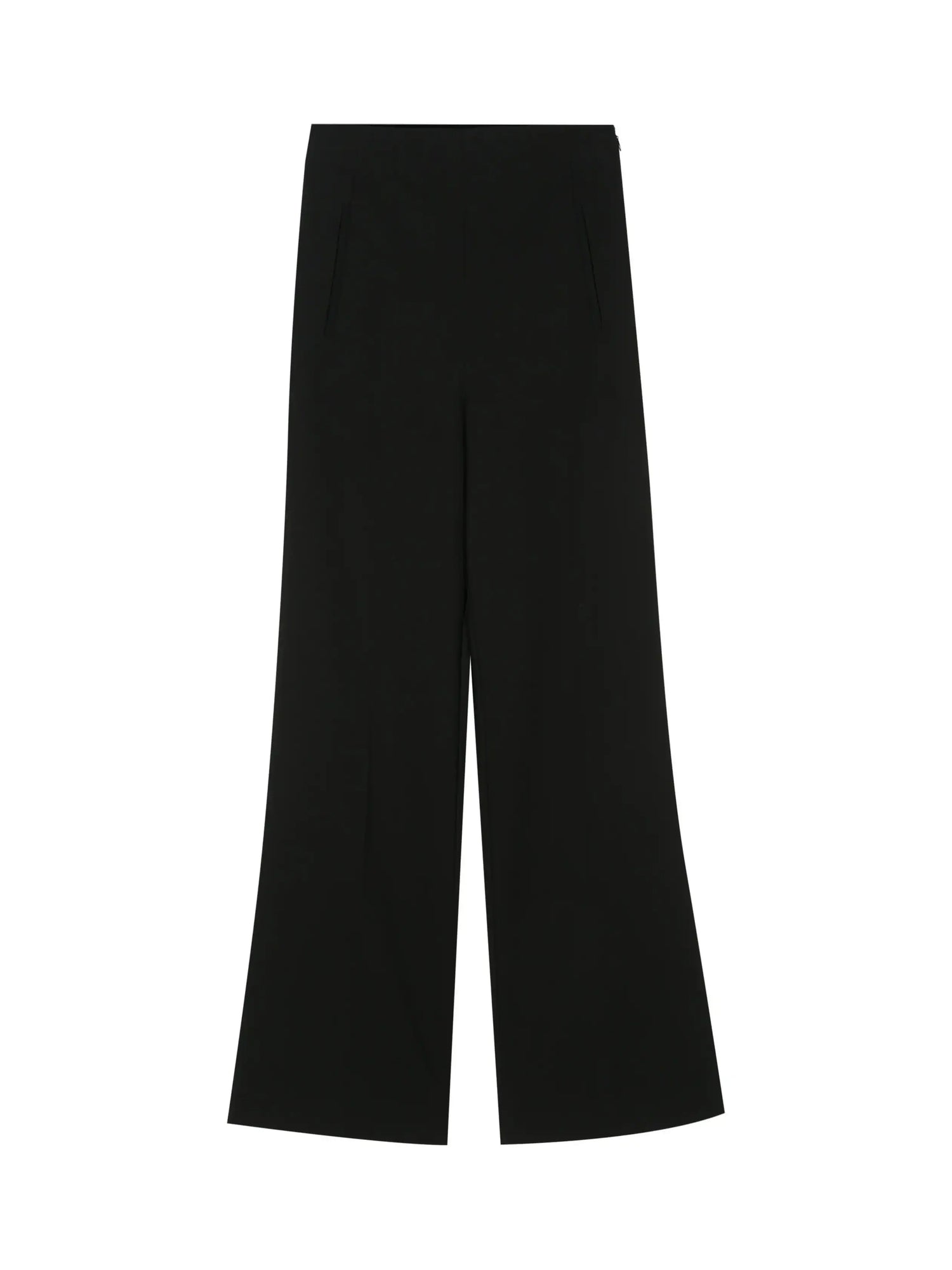 Stretch cady trouser, black