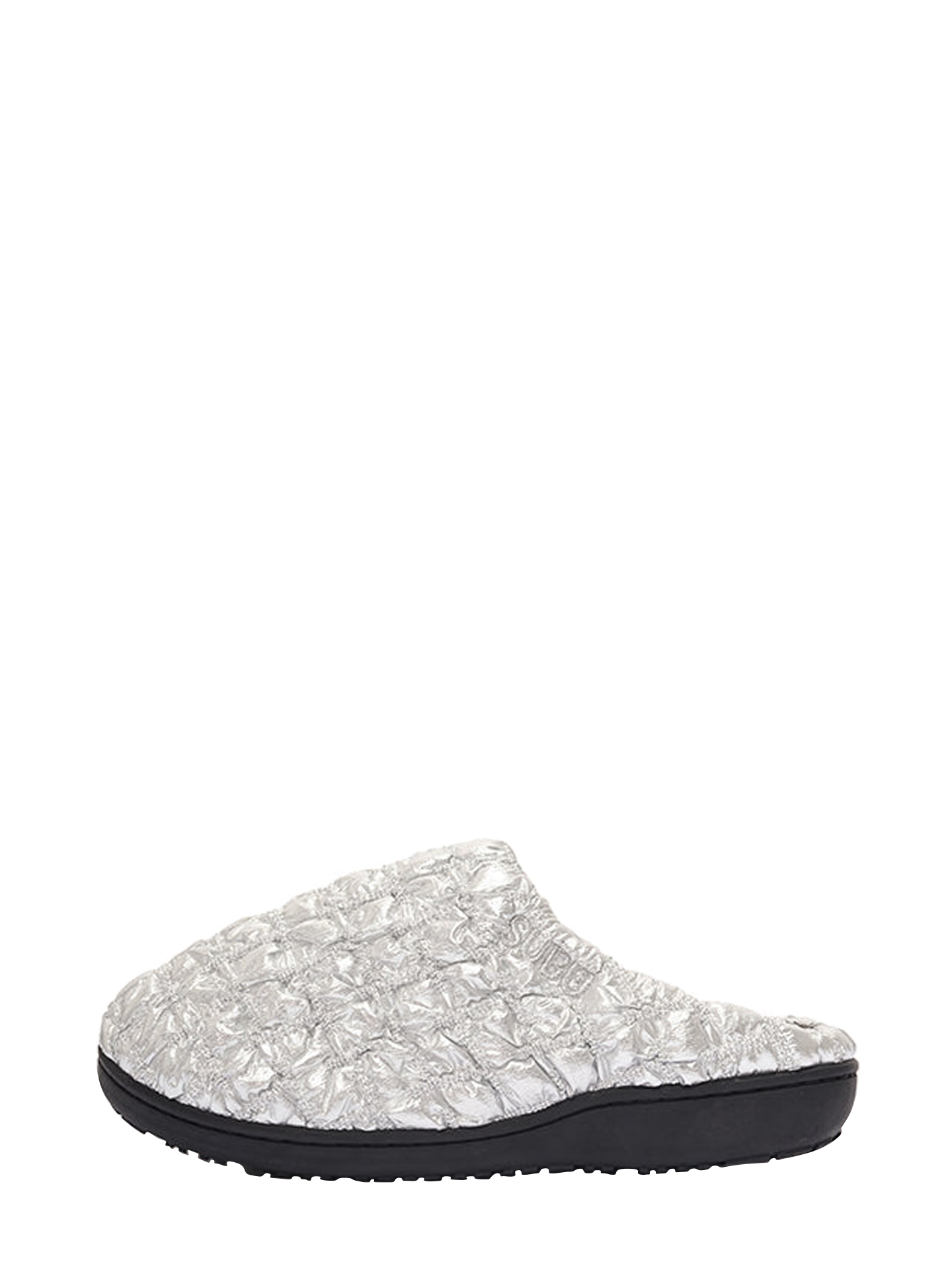 Subu Concept Bumpy Silver Puffer Slippers